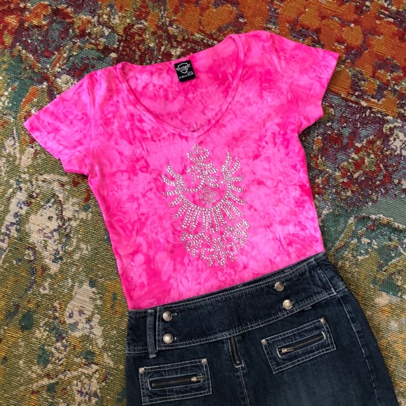 🌸 Sequined Jeweled Tie-Dye Top. - Picture 12 of 14